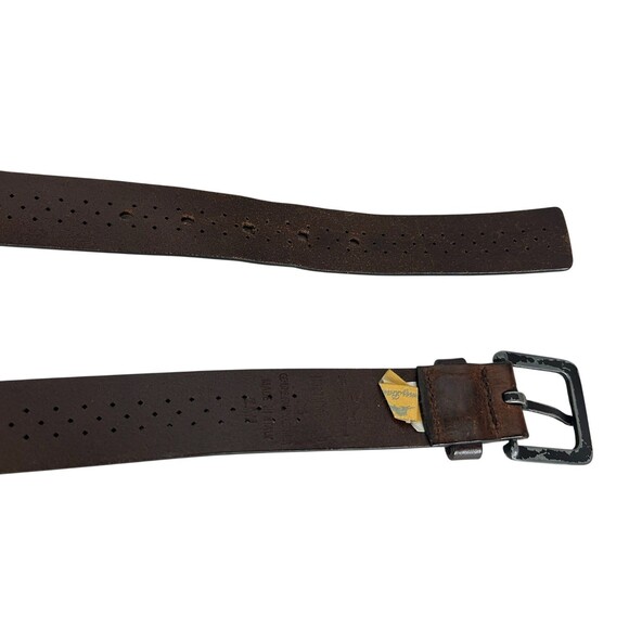 Tommy Bahama Men's Patterned Brown Leather Casual Belt  Size 36  Made in Italy - Picture 4 of 11